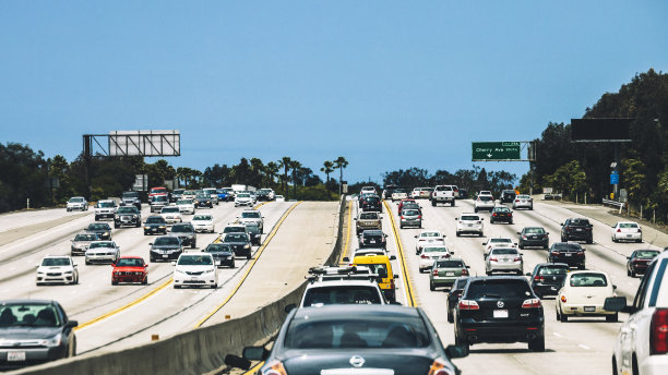 加州高速公路交通素材图片