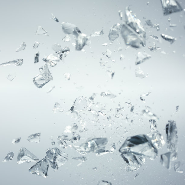 运动中的破碎晶体图片下载