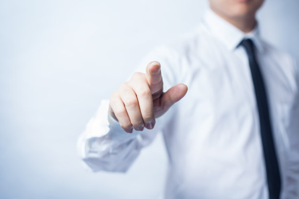 商人和白板概念素材图片