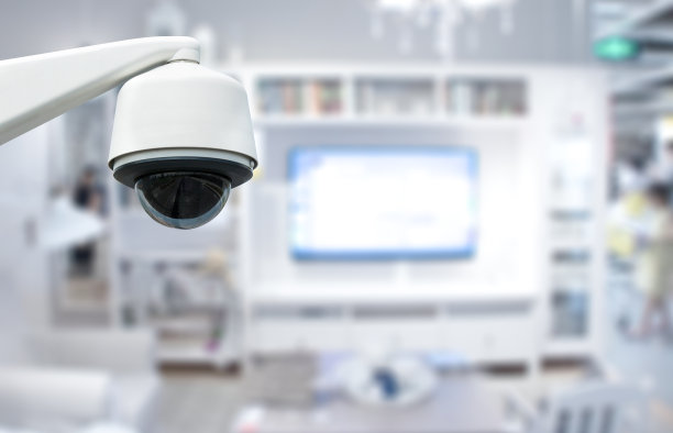 现代城市街头的闭路电视图片下载