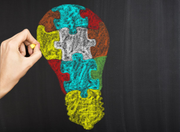 拼图片灯点子灯泡图片下载