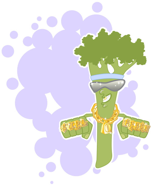 嘻哈西兰花图片下载