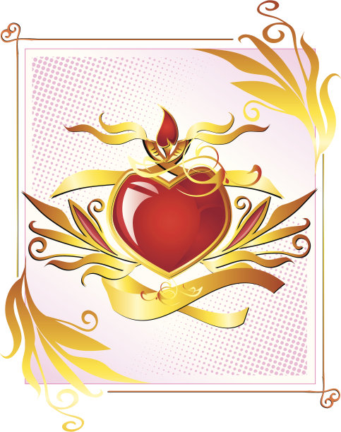 金色的心图片下载
