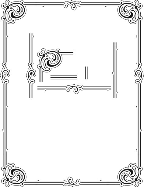华丽的边界设计/证书图片下载