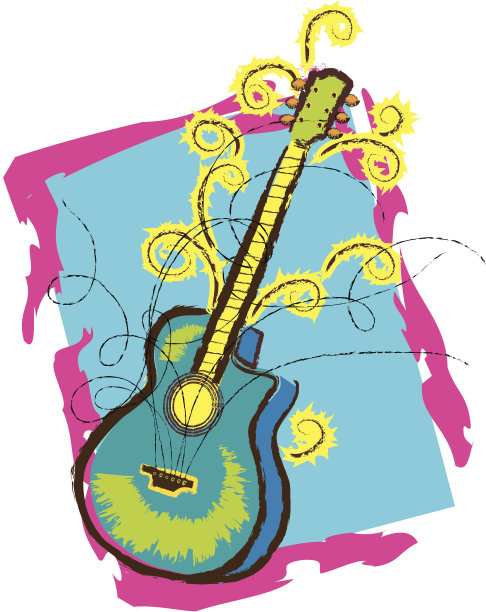 时髦的吉他图片下载