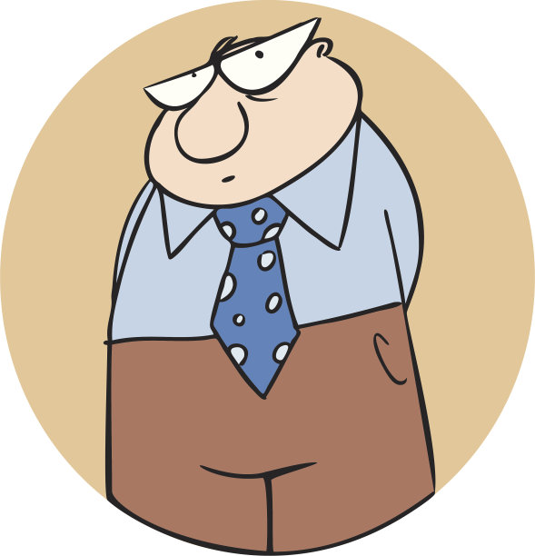 一个商人在一个紧张的商人面前图片下载