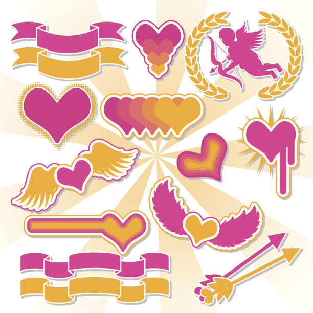 情人节的元素图片下载