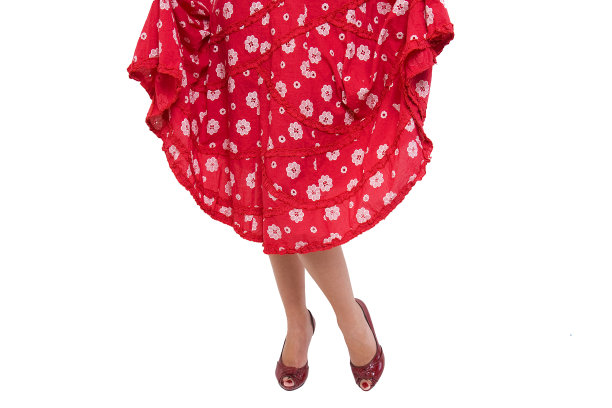 红色的裙子图片下载