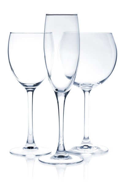 玻璃系列-白，红，香槟葡萄酒图片下载