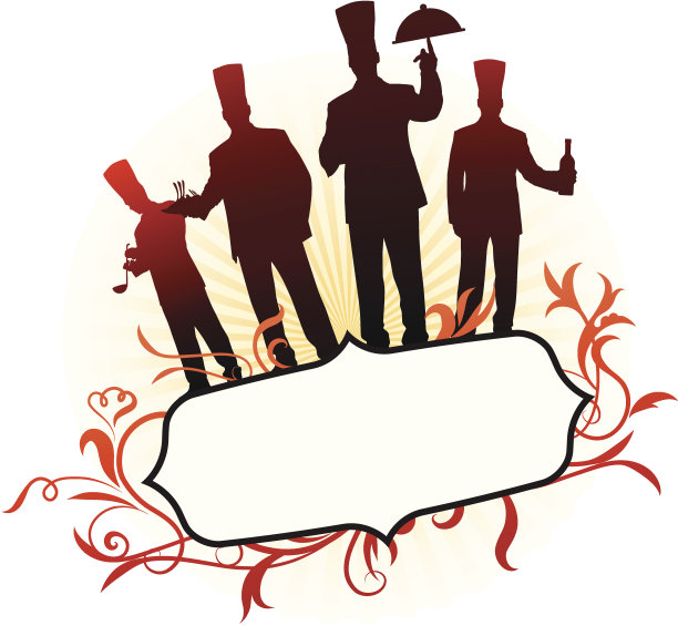 厨师抽象框架背景图片下载