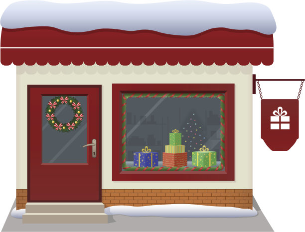 圣诞节商店图标图片下载