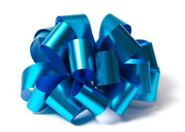 蓝色蝴蝶结图片下载