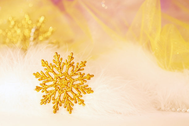 新年或圣诞节雪花图片下载