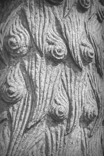 中国古代石雕:狮子的浮雕纹理图片下载