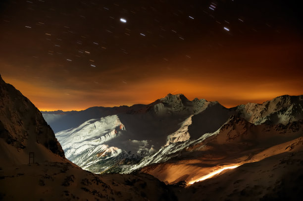 山里的夜景图片下载