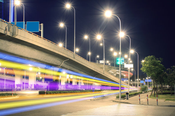 高速公路晚上图片下载