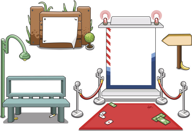 四个户外迹象图片下载