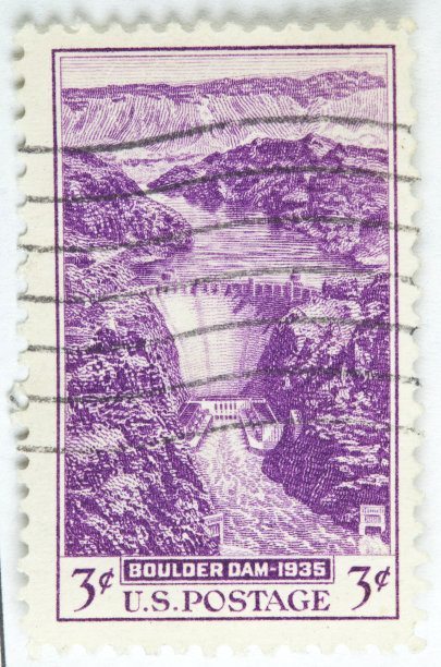 巨石坝邮票，约1936年。图片下载