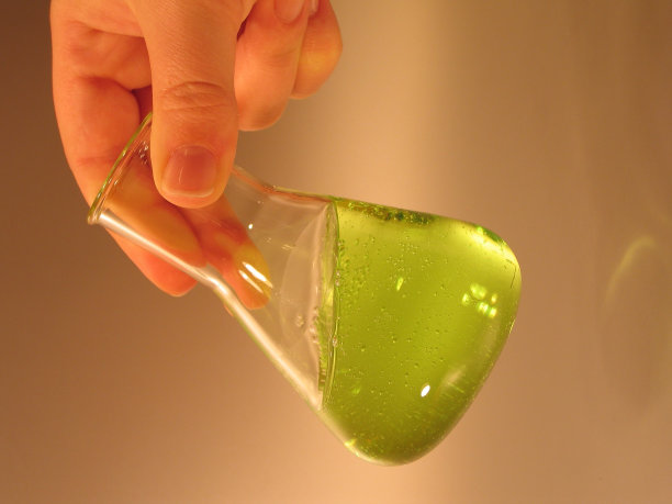 绿色圆锥形烧瓶图片下载