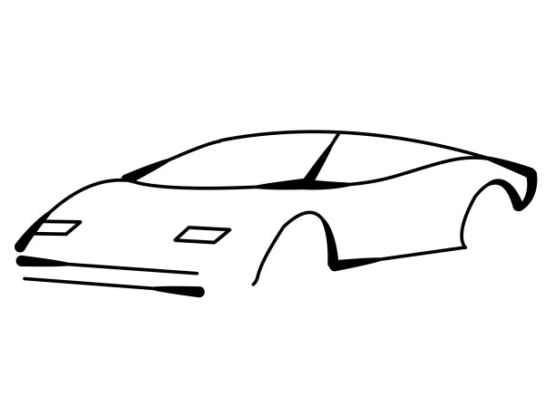 跑车线条艺术图片下载