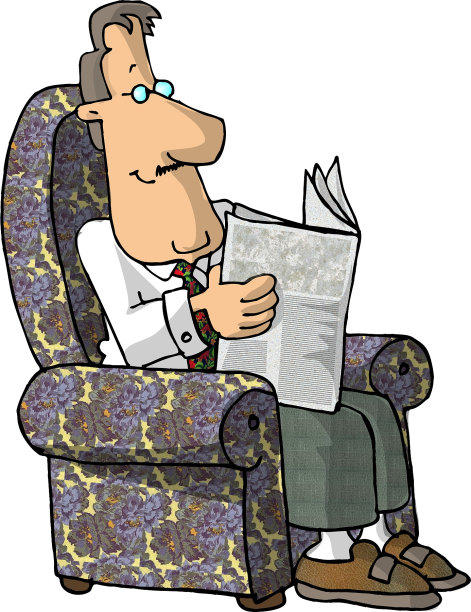 看报纸图片下载