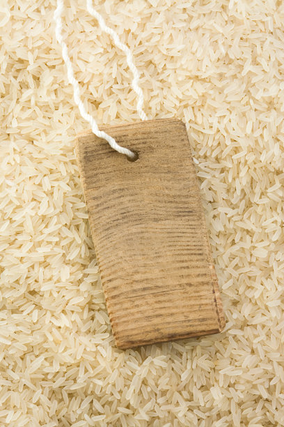 米粒和价格标签图片下载