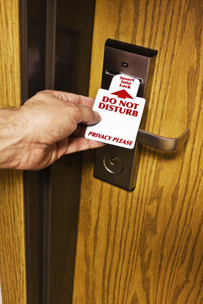 汽车旅馆插入锁定标志图片下载