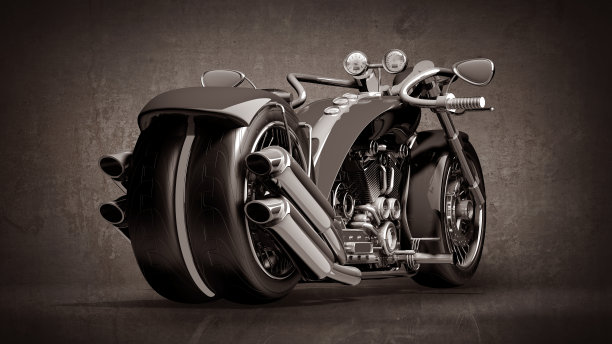 概念摩托车定制自行车图片下载