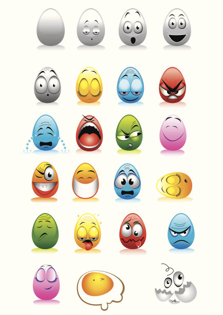 面部表情符号鸡蛋图片下载