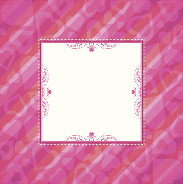 粉色背景，心形图片下载