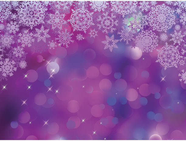 紫色的背景和雪花。EPS 8图片下载