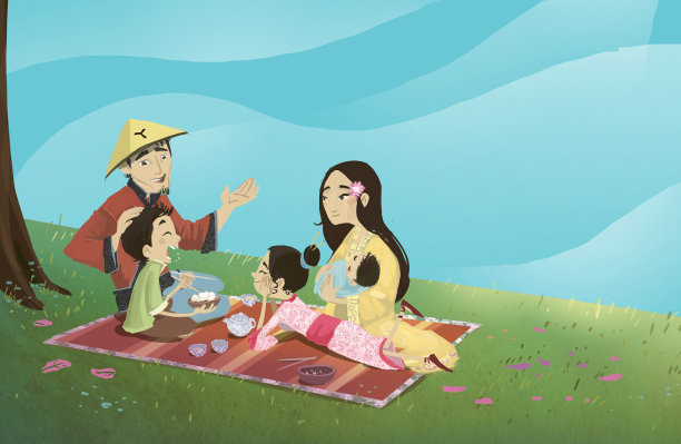 家庭野餐图片下载