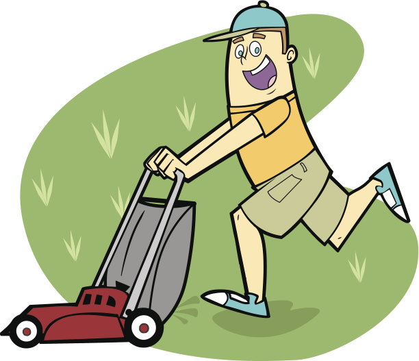 人修剪草坪图片下载