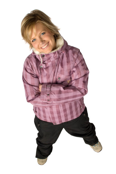 25岁左右，穿着滑雪板装备的女孩图片下载