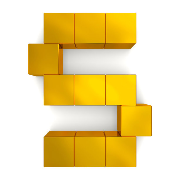 字母S立方金图片下载