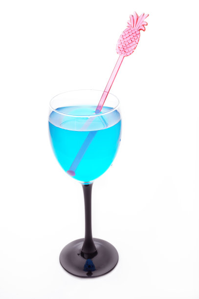 蓝色的鸡尾酒图片下载