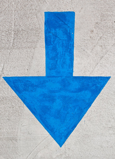 蓝色箭头向下图片下载