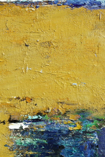 抽象画了蓝色和黄色的艺术背景。图片下载