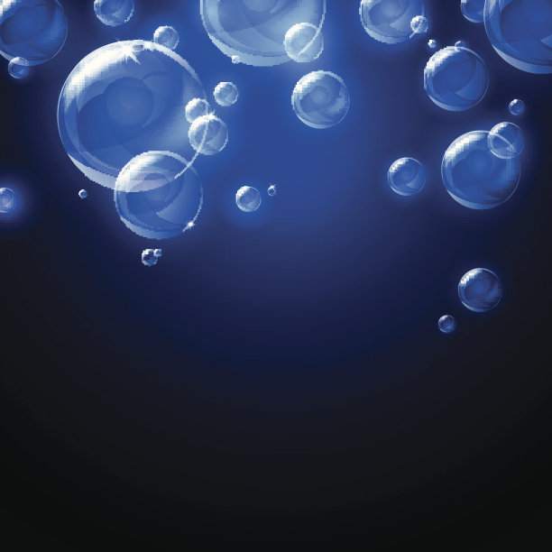 矢量闪亮气泡图片下载