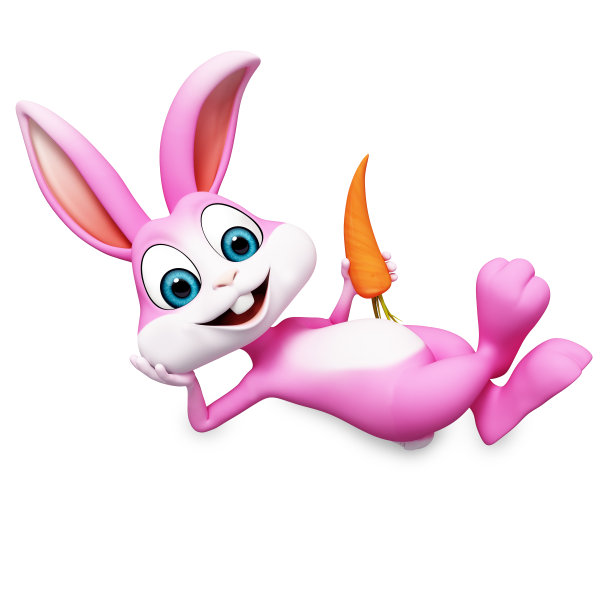 胡萝卜快乐小兔子图片下载