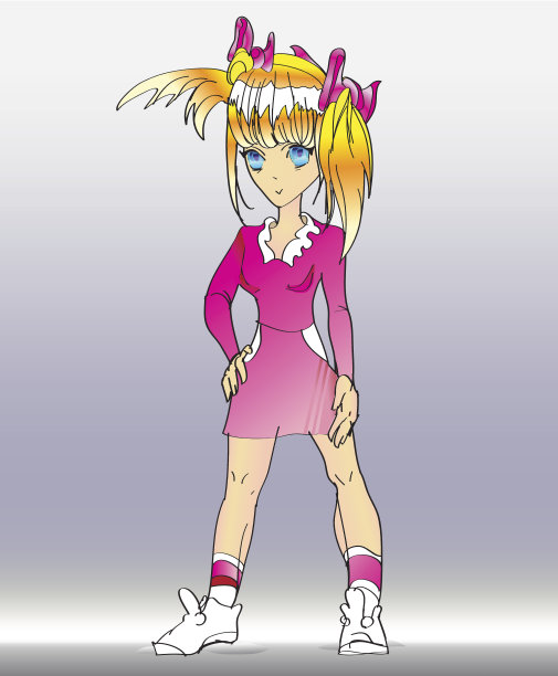 美丽的舞者向量图片下载