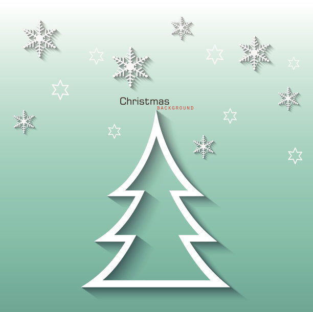 圣诞树的背景纸矢量图片下载