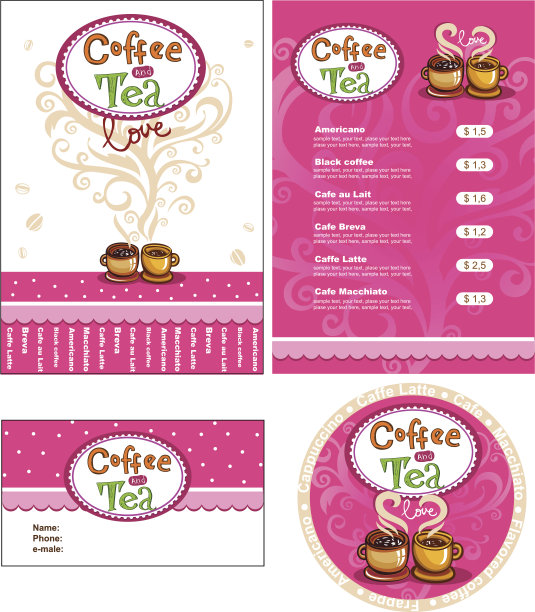 咖啡馆或商店的公司风格图片下载