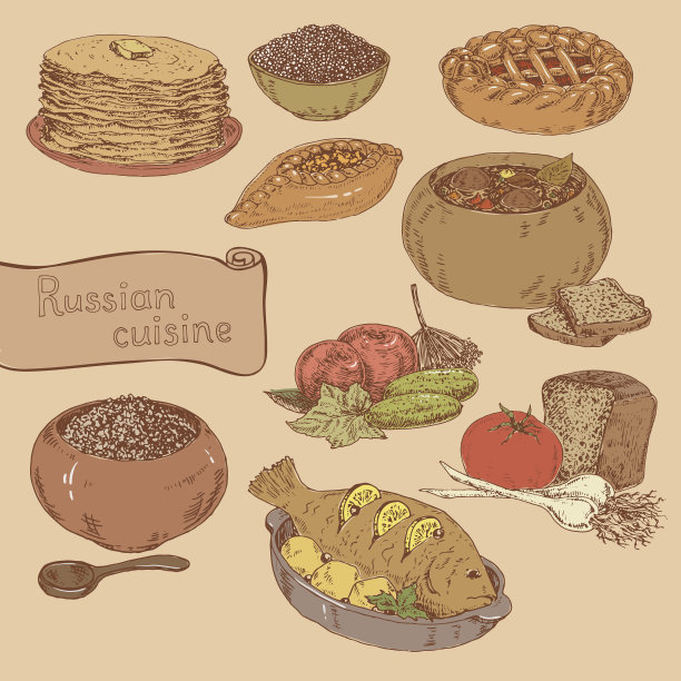 俄罗斯国家食品图片下载
