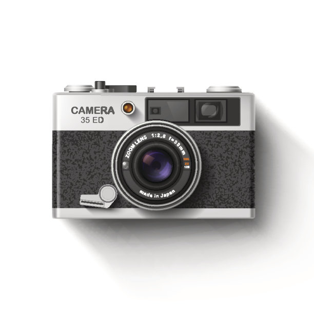 老照片的相机。向量图片下载