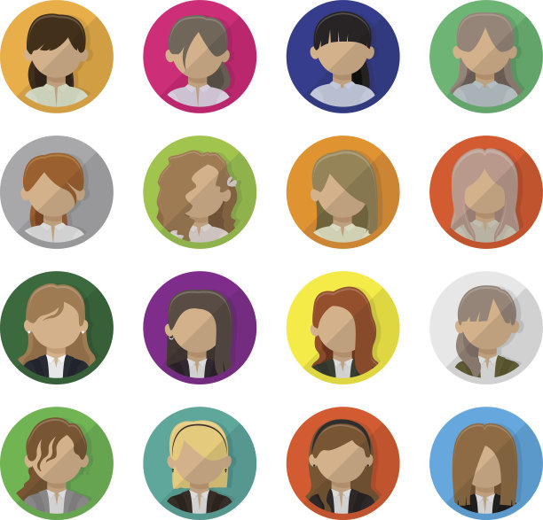 商业女性头像图片下载