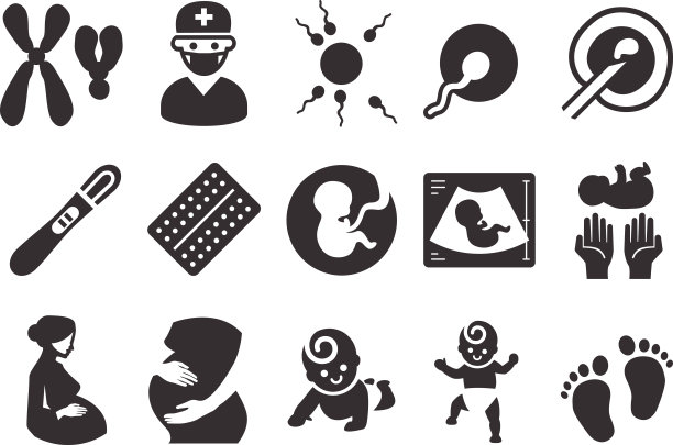 股票矢量插图:怀孕图标图片下载