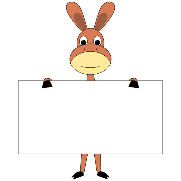 卡通驴与海报图片下载