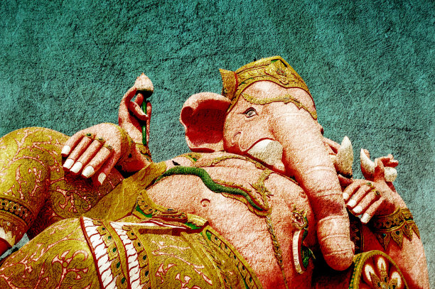 难看的东西Ganesh雕像图片下载