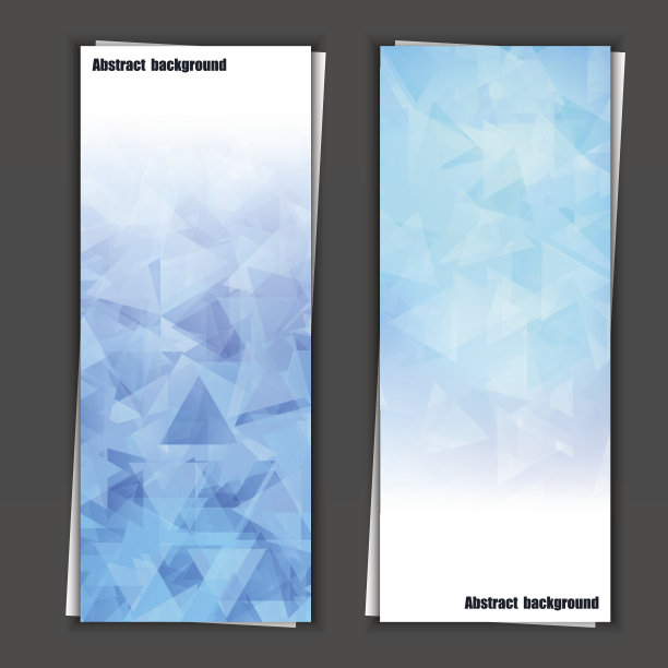 带有抽象背景的横幅模板集。图片下载